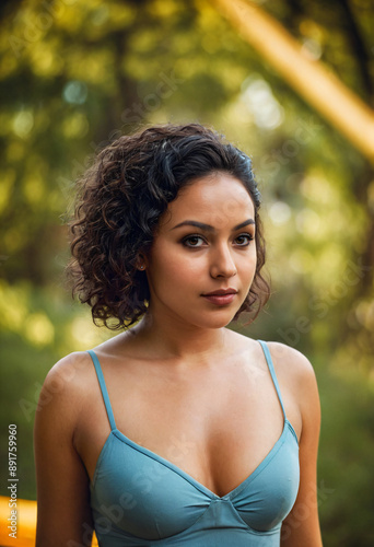Beautiful Mixed-Race Woman