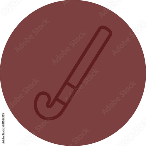 hockey Vector Line Maroon Circle Maroon