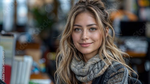 portrait of a smiling woman