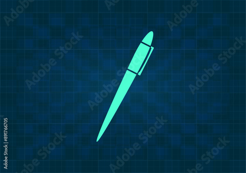 Значок вектора на синем фоне с градиентом