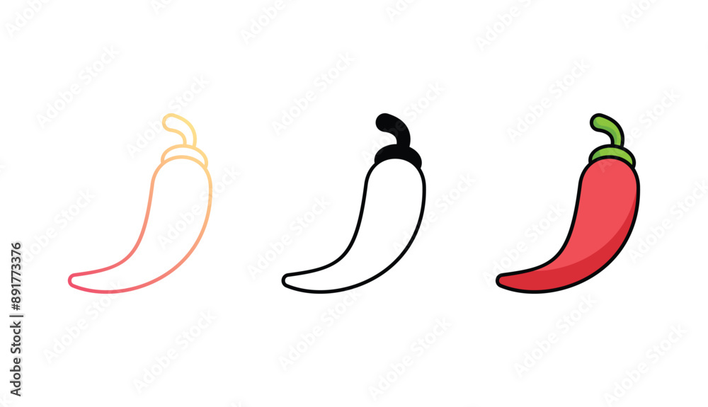 Spice icon design with white background stock illustration