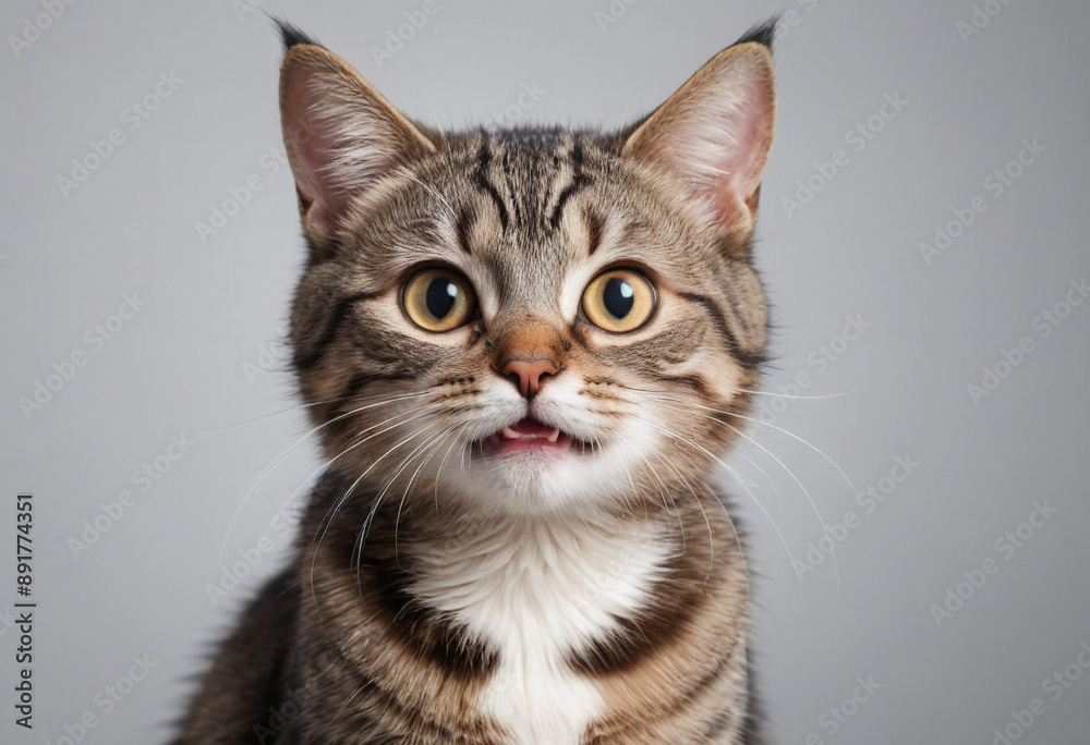 A cat with a mischievous grin, planning some playful trouble. A cat with a mischievous grin, planning some playful trouble.
