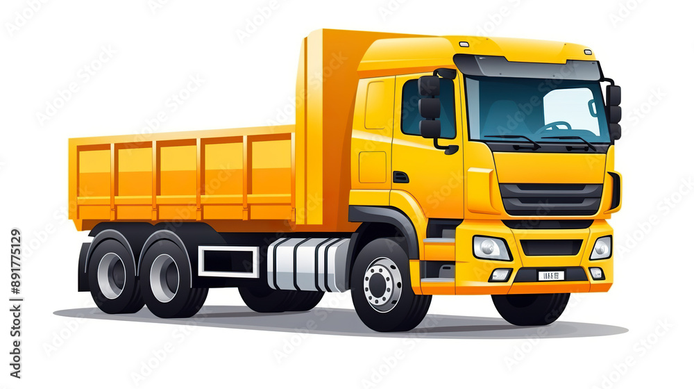 loading truck solitary over a white background loading truck solitary over a white background