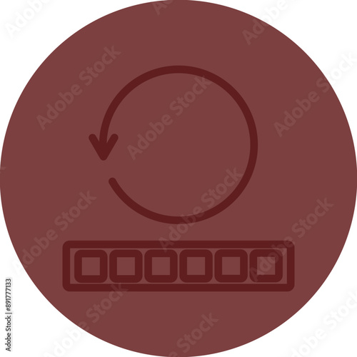 complete Vector Line Maroon Circle Maroon
