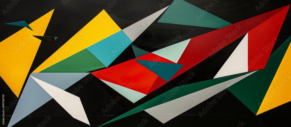 Vibrant Abstract Geometry in Multiple Colors Vibrant Abstract Geometry in Multiple Colors