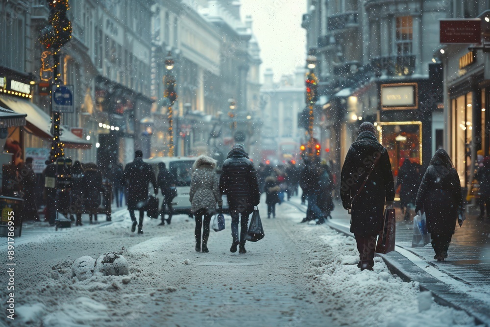 Obraz premium street in winter