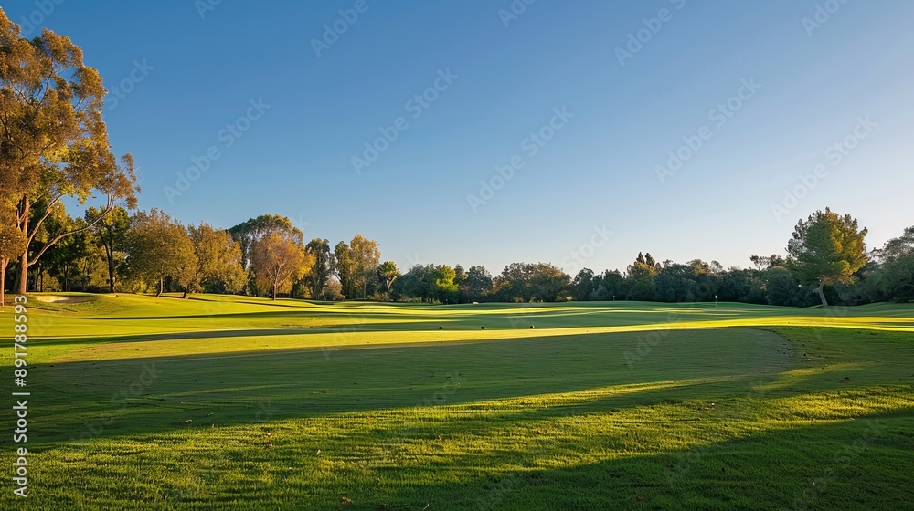 Obraz premium Serene Golf Course Landscape