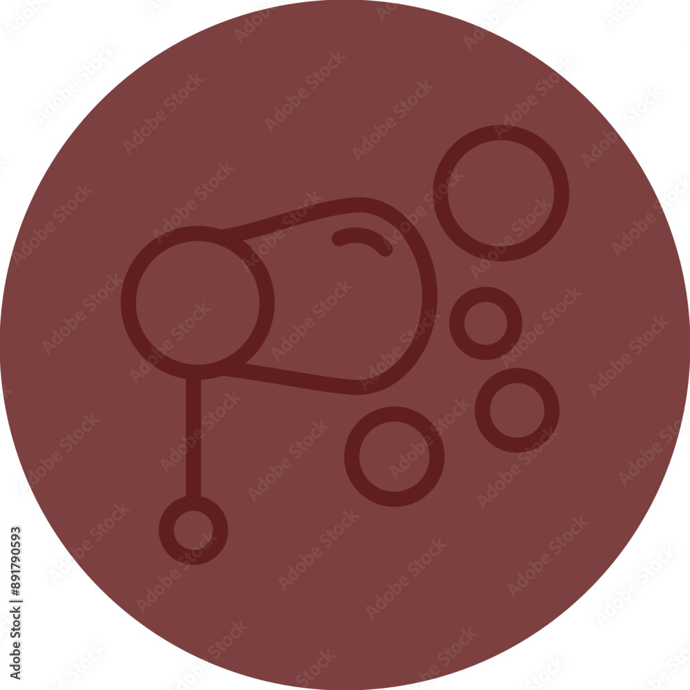 Bubble Wand Vector Line Maroon Circle Maroon Bubble Wand Vector Line Maroon Circle Maroon