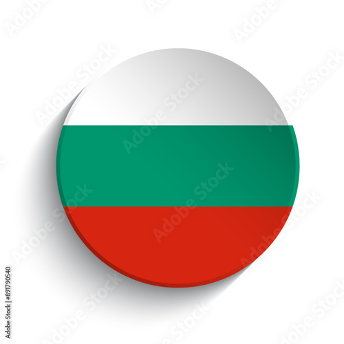Free Download Bulgaria flag button - GFXLoad