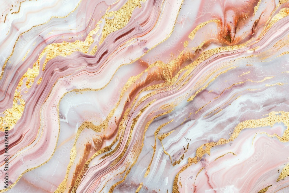Pink and gold marble texture with natural pattern, showing a fluid art design with golden veins, perfect for background Pink and gold marble texture with natural pattern, showing a fluid art design with golden veins, perfect for background