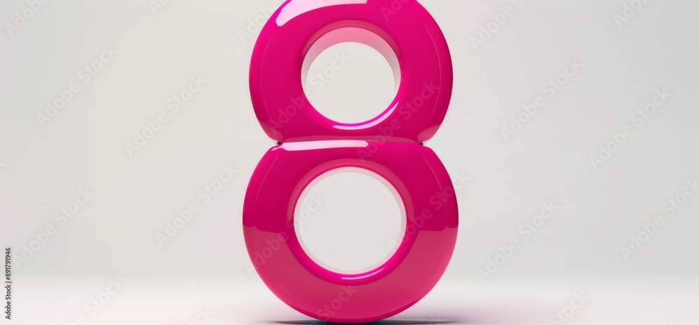 Vibrant Pink Circular Design with White Center, Isolated on White Background Vibrant Pink Circular Design with White Center, Isolated on White Background