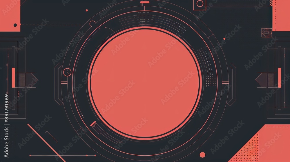 Obraz premium Colorful invitation template