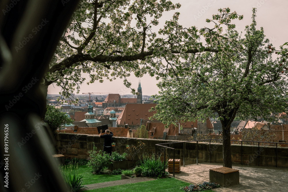 View of Nuremberg's old town, Germany. View of Nuremberg's old town, Germany.