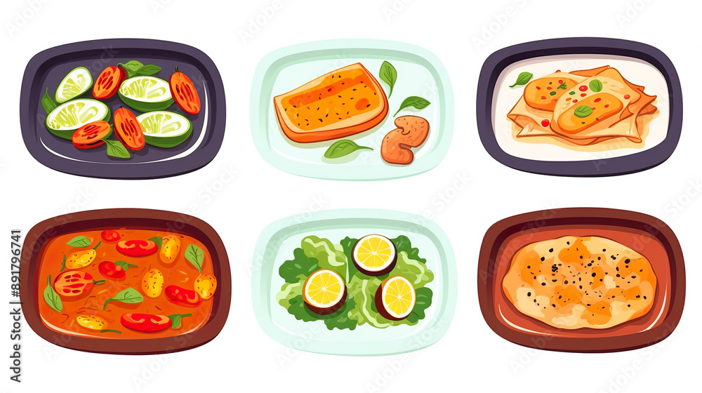 Hot dish tray isolated on a white background Hot dish tray isolated on a white background