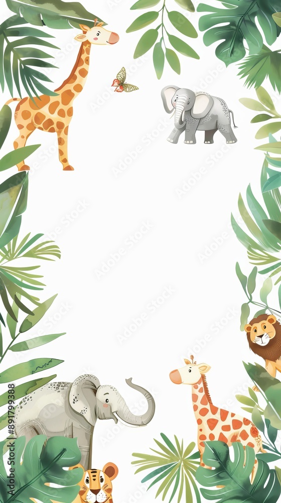 Safari concept invitation template Safari concept invitation template