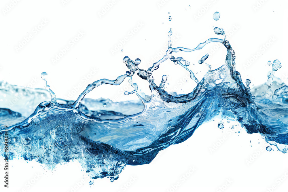 Obraz premium water splash isolated on white