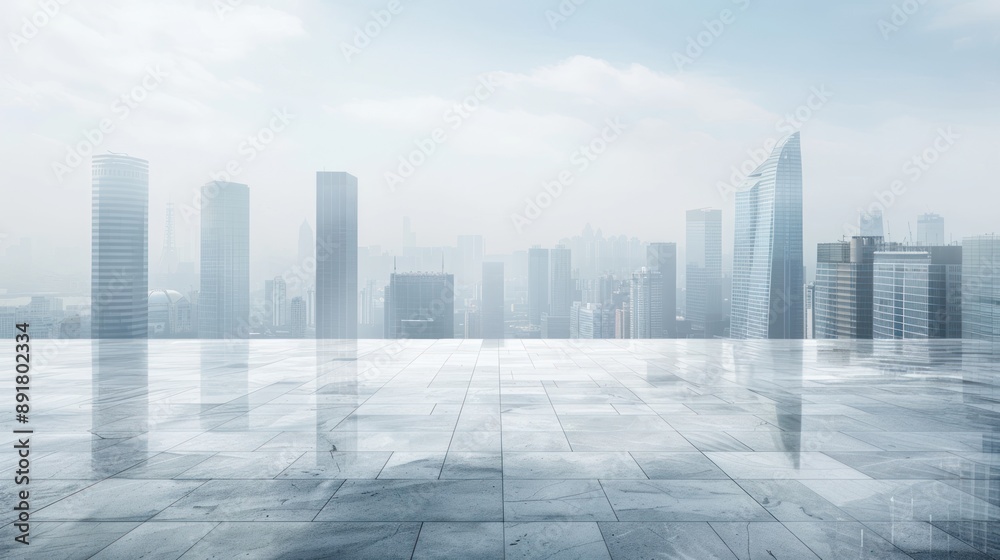 Cityscape with Fog
