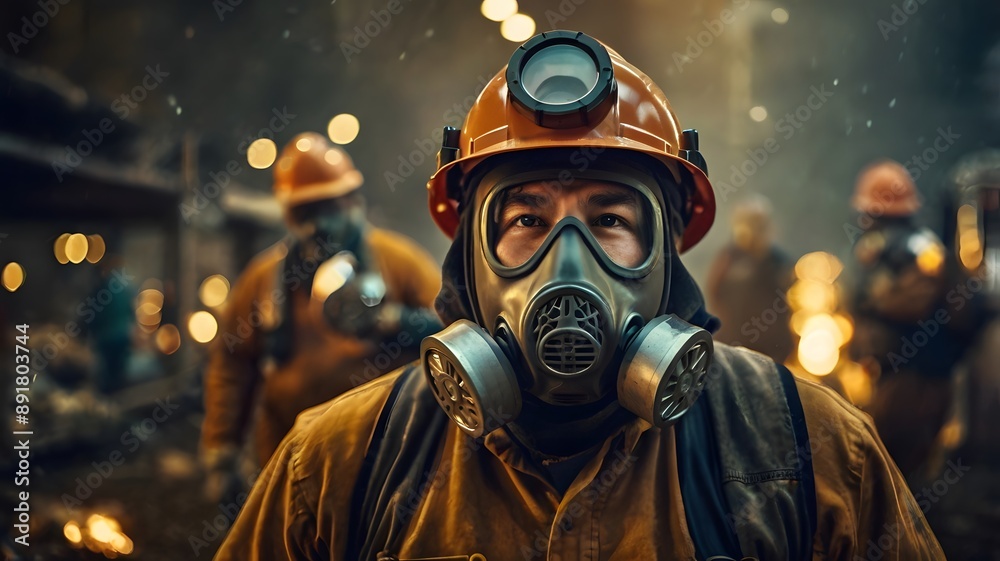 Miners are working. Miners are working.
