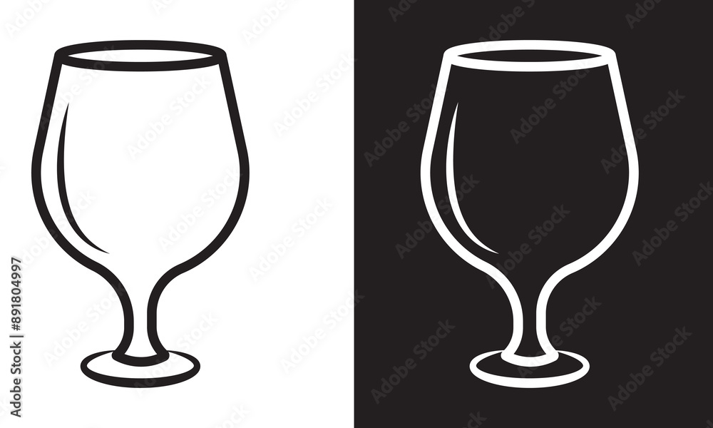 Wine Glass Icon, vector, silhouette. Cocktail glass symbol vector, icon for web design, logo, app. Set of empty glasses. Vector illustration. Wine Glass Icon, vector, silhouette. Cocktail glass symbol vector, icon for web design, logo, app. Set of empty glasses. Vector illustration.