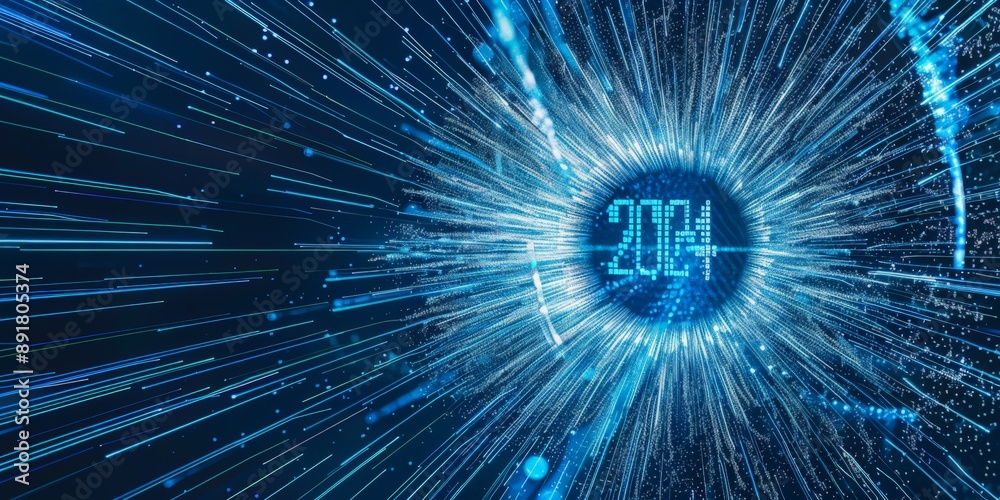 Obraz premium Cosmic Digital Glow 2014