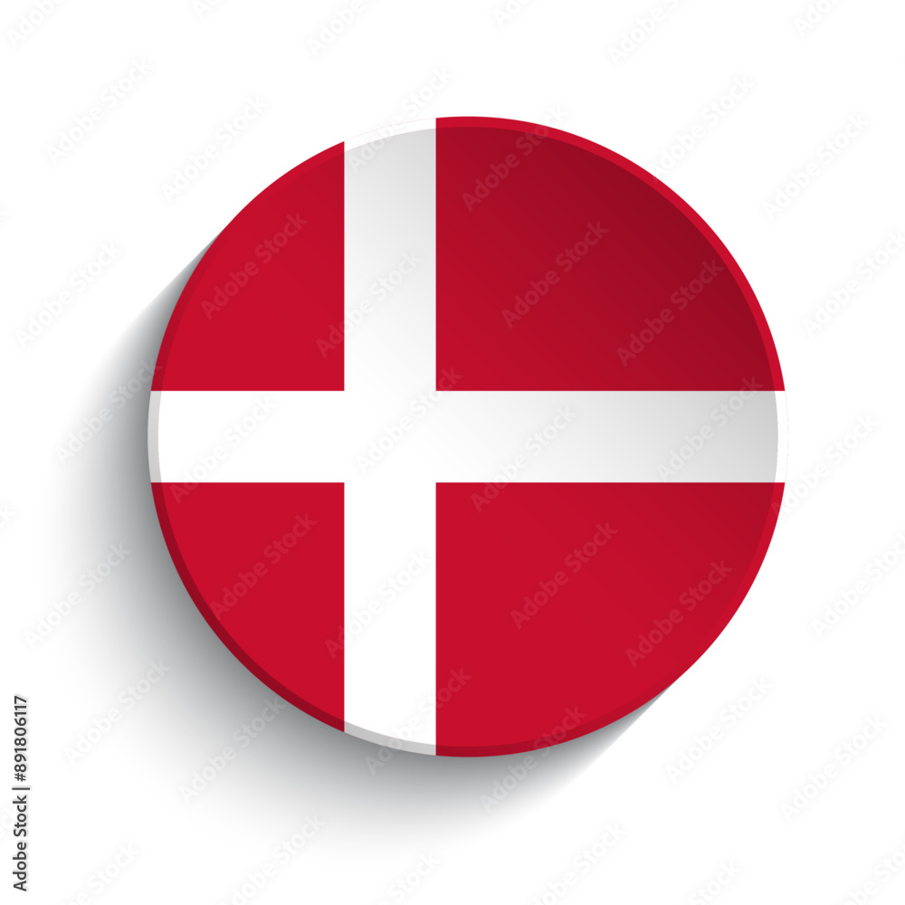 Denmark flag button Denmark flag button