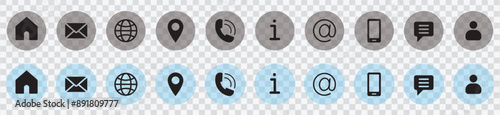 "Streamline communication with our transparent contact icon with business card set. Essential icons including user, home, phone, email and more. Ideal for professional designs."