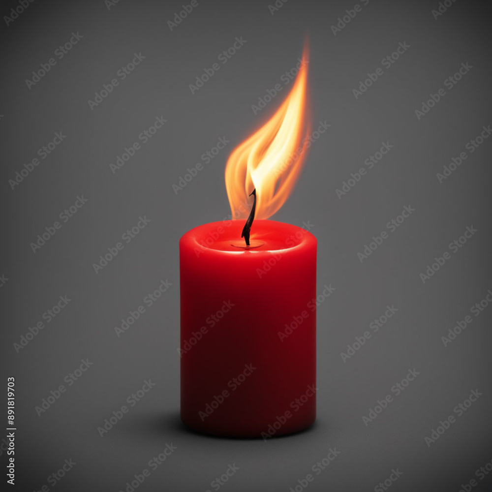 red candle flame red candle flame