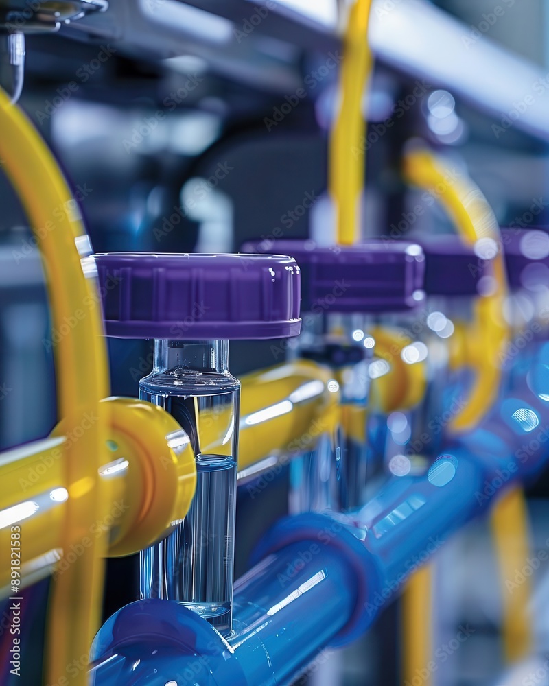 Polyethylene tubing connected to a laboratory apparatus, showcasing its role in scientific experimentation. Polyethylene tubing connected to a laboratory apparatus, showcasing its role in scientific experimentation.