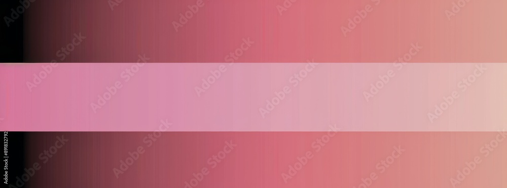 Abstract Pink And White Gradient Background With Horizontal Stripe