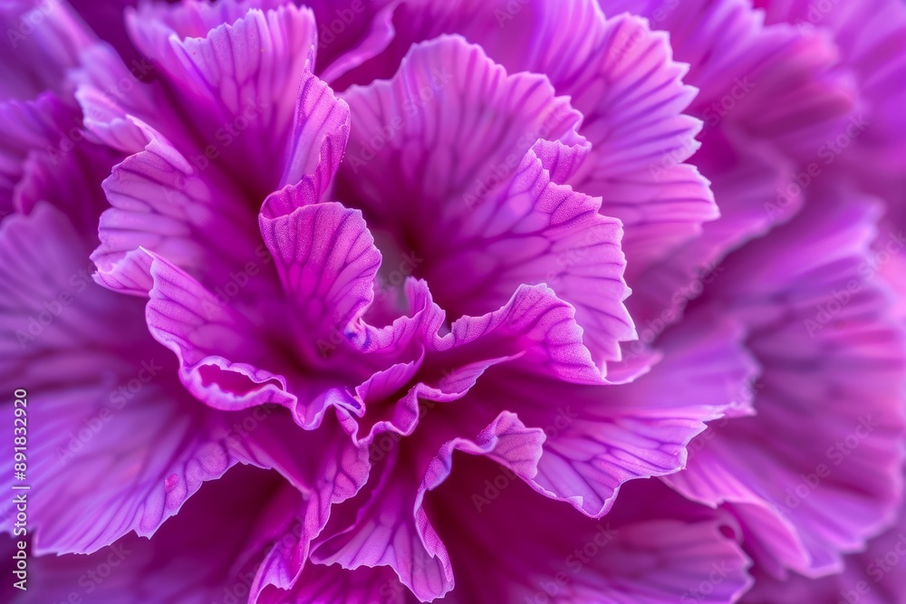 Close-up of a flower carnation garden in summertime against a backdrop of foliage Close-up of a flower carnation garden in summertime against a backdrop of foliage
