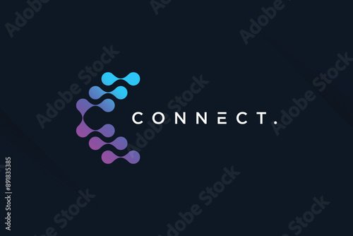 Molecul tech design element vector idea with modern concept