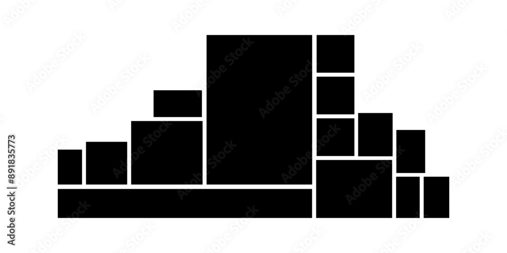 Template composition grid for photos. Realistic collage. Mood board or photo image layout Template composition grid for photos. Realistic collage. Mood board or photo image layout
