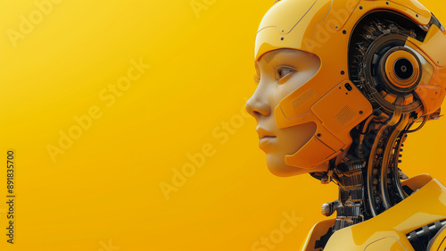 Futuristic Yellow Robot Profile photo