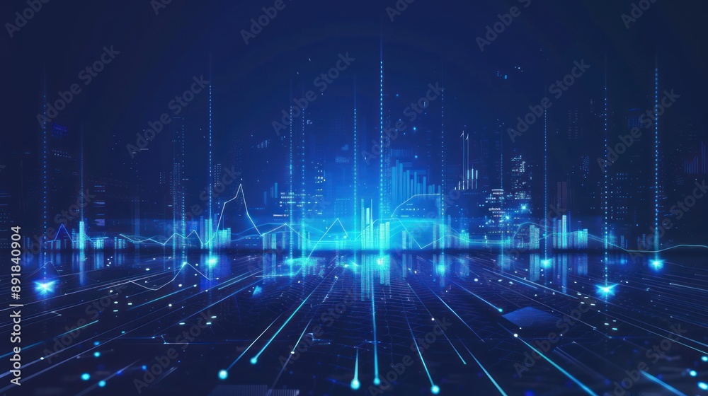 Digital Cityscape: A Futuristic Vision of Technology Digital Cityscape: A Futuristic Vision of Technology