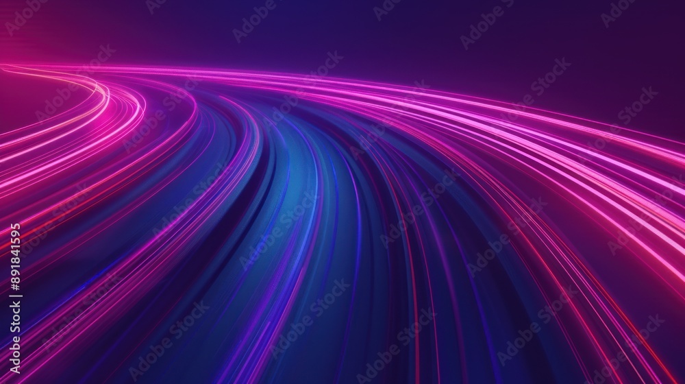Abstract Background of Glowing Pink and Blue Lines Abstract Background of Glowing Pink and Blue Lines