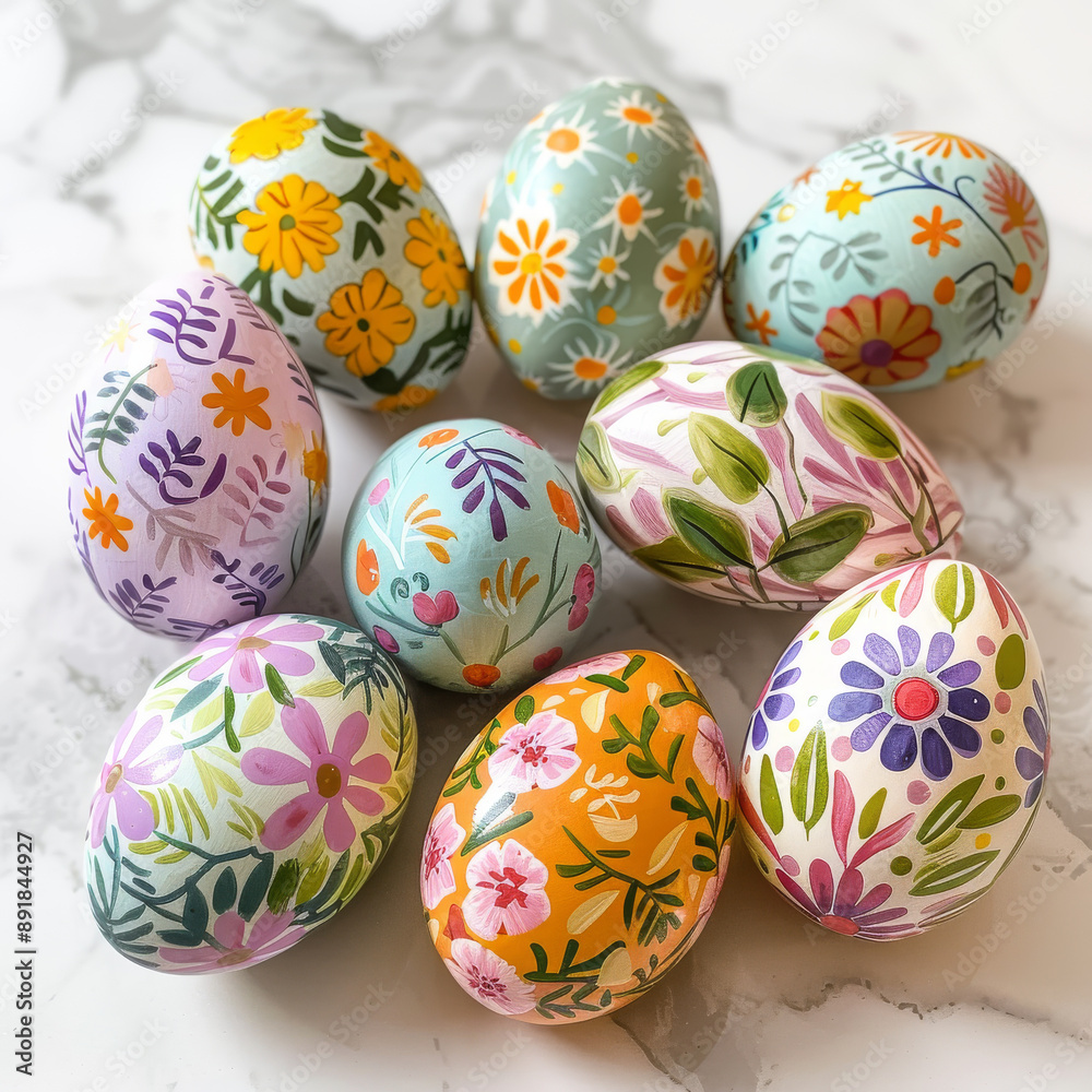 Celebrate Easter with this vibrant egg set that adds a touch of spring to your home. This digital design is ready to print, bringing the joy of Easter right to your fingertips.