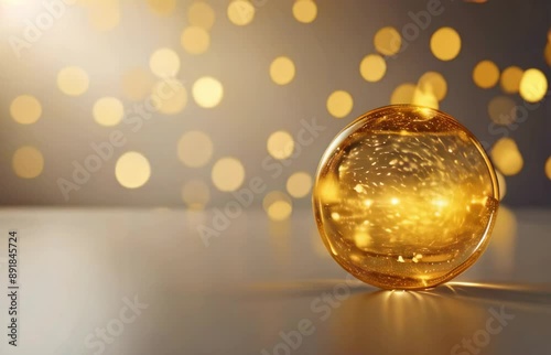 golden christmas ball