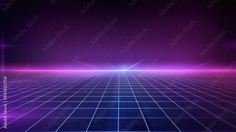 Retro Futuristic Gridscape Retro Futuristic Gridscape