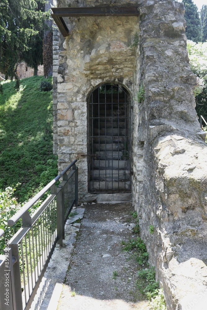 Brescia castle in the city of Brescia, Italy. Brescia castle in the city of Brescia, Italy.
