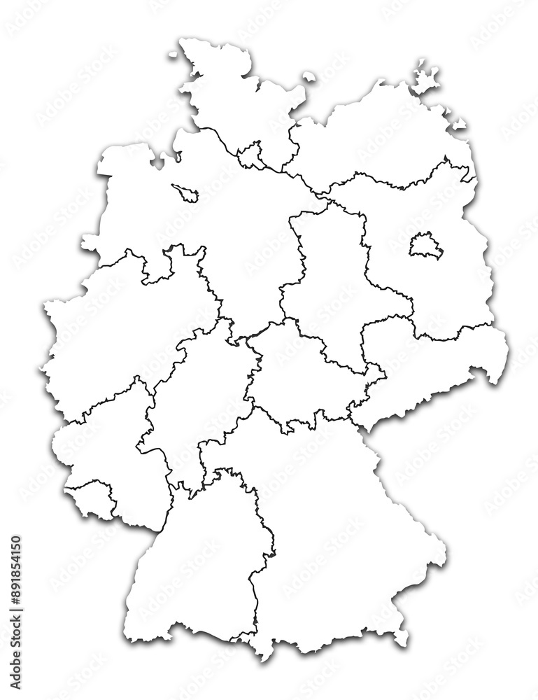 GERMANY MAP OF GERMANY WITH ITS STATES AND DIVISIONS WITH FLAG GERMANY MAP OF GERMANY WITH ITS STATES AND DIVISIONS WITH FLAG