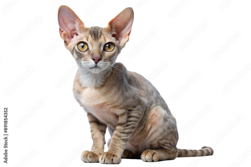 Obraz premium Oriental Shorthair Cat The Elegant Enigma