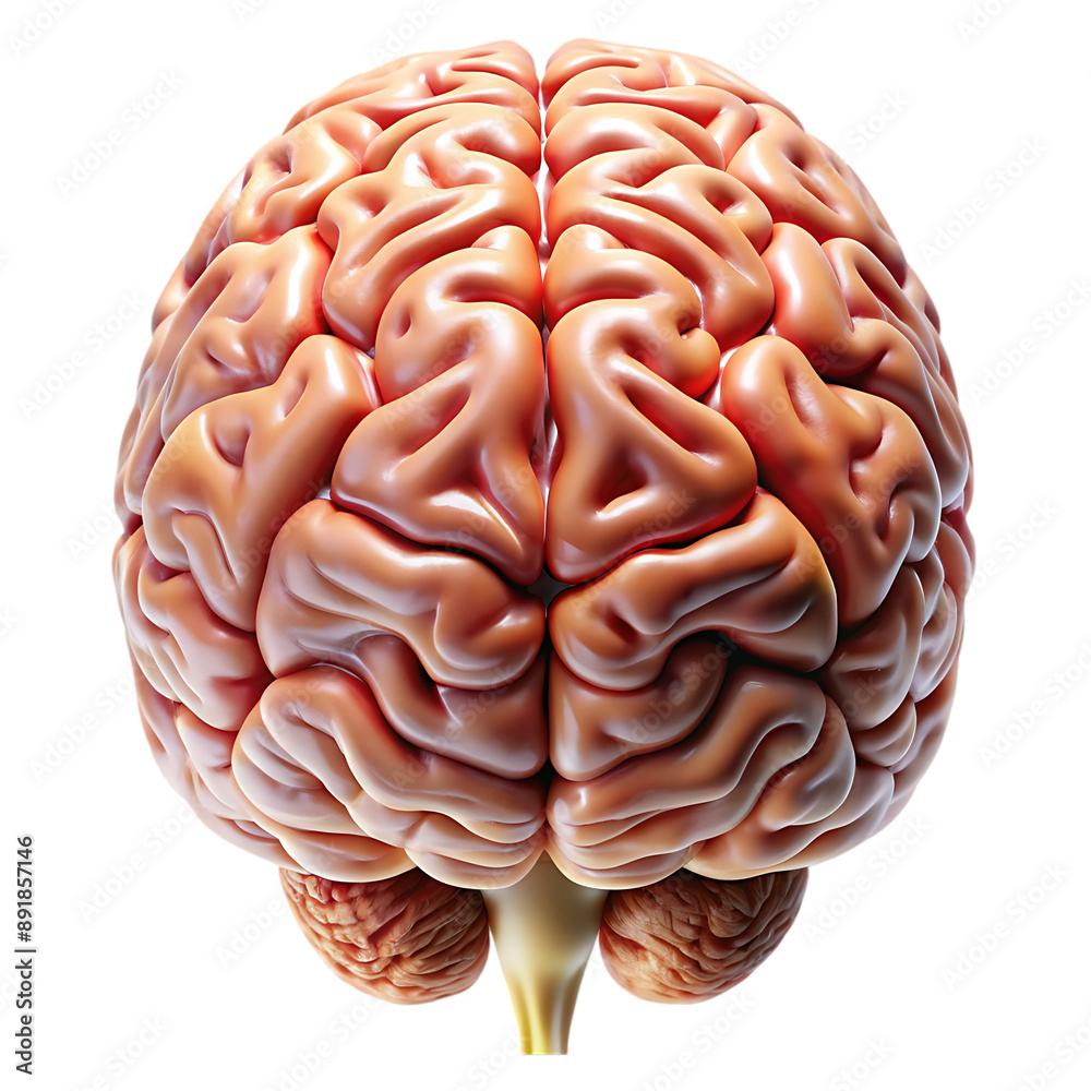 human brain isolated on white human brain isolated on white