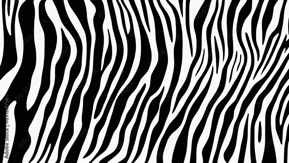 Seamless zebra skin pattern, animal print, 16:9, 300 dpi with space for text Seamless zebra skin pattern, animal print, 16:9, 300 dpi with space for text