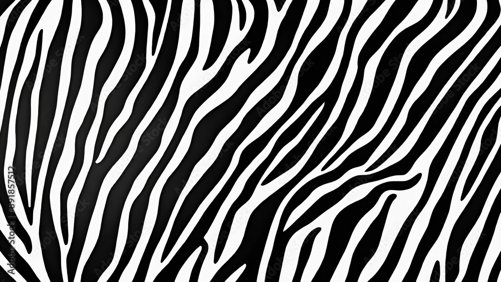 Seamless zebra skin pattern, animal print, 16:9, 300 dpi with space for text Seamless zebra skin pattern, animal print, 16:9, 300 dpi with space for text