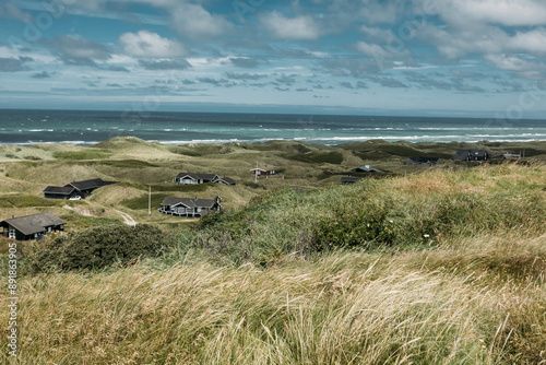 Svinklovene natural cliffs in Thy, Denmark photo