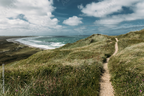 Svinklovene natural cliffs in Thy, Denmark