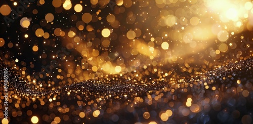 Golden Glitter Background