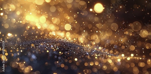 Golden Glitter Background