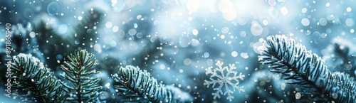 Snowy Forest Scene