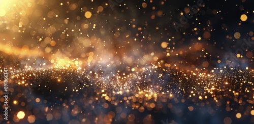 Golden Glitter Background